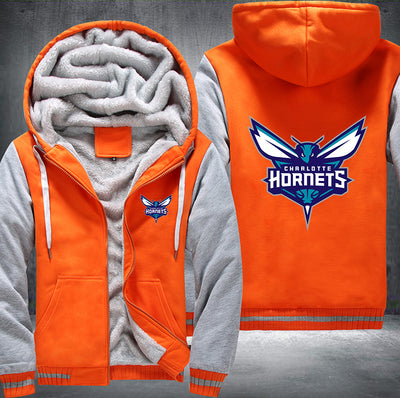Charlotte Hornets Printing Fleece Hoodies Jacket