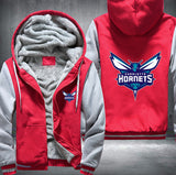 Charlotte Hornets Printing Fleece Hoodies Jacket