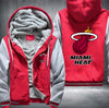 Miami Heat Printing Fleece Hoodies Jacket