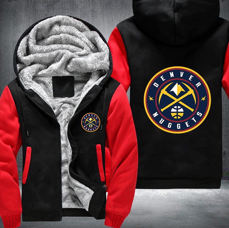 Denver Nuggets Printing Fleece Hoodies Jacket