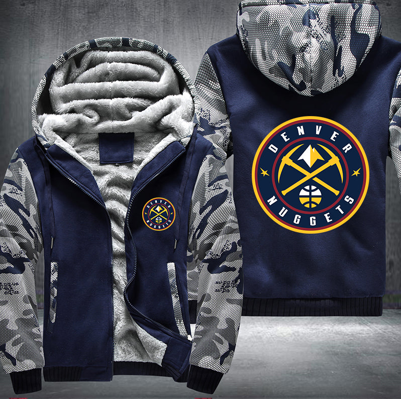 Denver Nuggets Printing Fleece Hoodies Jacket