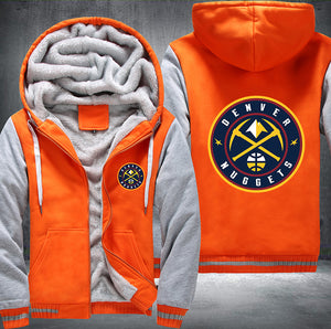 Denver Nuggets Printing Fleece Hoodies Jacket