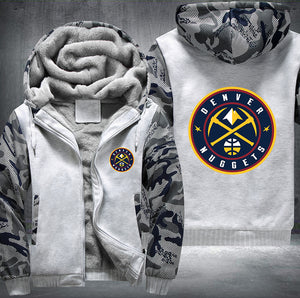 Denver Nuggets Printing Fleece Hoodies Jacket