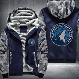 Minnesota Timberwolves Printing Fleece Hoodies Jacket