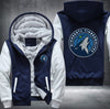 Minnesota Timberwolves Printing Fleece Hoodies Jacket