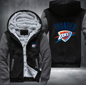 Oklahoma City Thunder Printing Fleece Hoodies Jacket