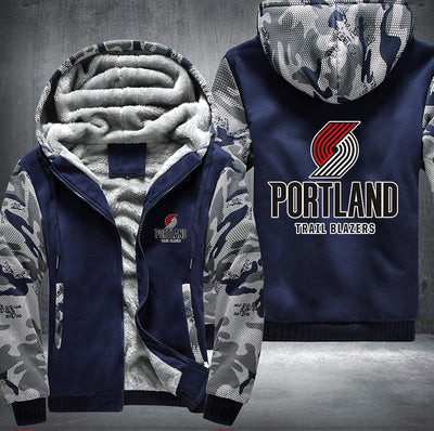 Portland Trailblazers Printing Fleece Hoodies Jacket