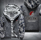 Portland Trailblazers Printing Fleece Hoodies Jacket