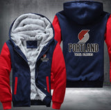 Portland Trailblazers Printing Fleece Hoodies Jacket