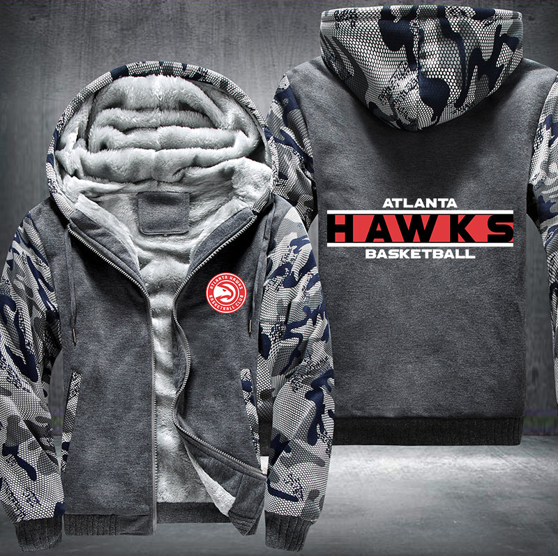 Atlanta Hawks Basketball Printing Fleece Hoodies Jacket