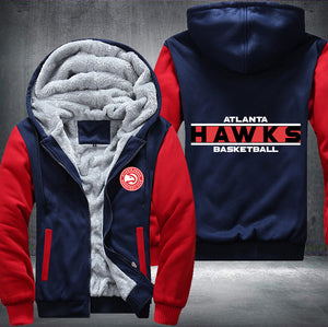 Atlanta Hawks Basketball Printing Fleece Hoodies Jacket