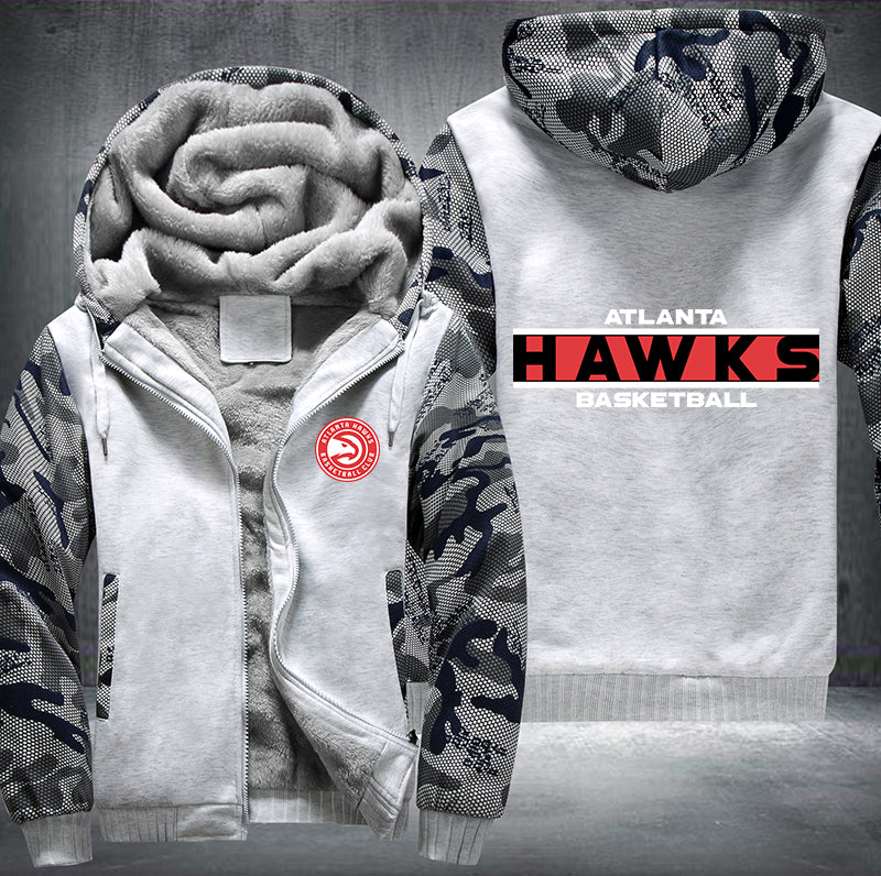 Atlanta Hawks Basketball Printing Fleece Hoodies Jacket