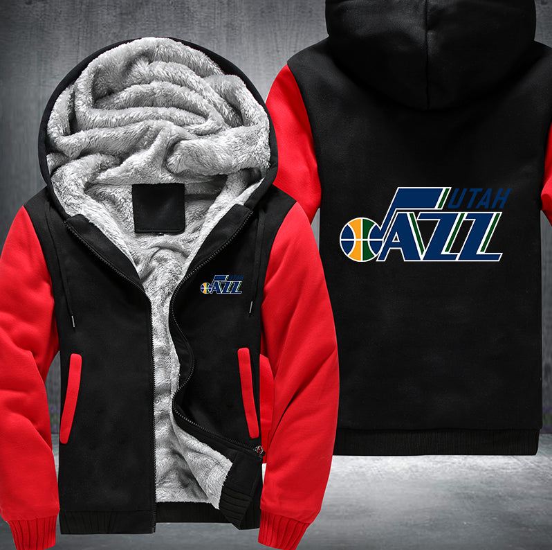 Utah Jazz Printing Fleece Hoodies Jacket