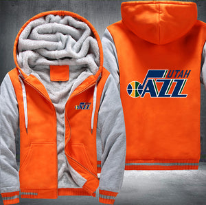 Utah Jazz Printing Fleece Hoodies Jacket