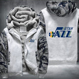 Utah Jazz Printing Fleece Hoodies Jacket