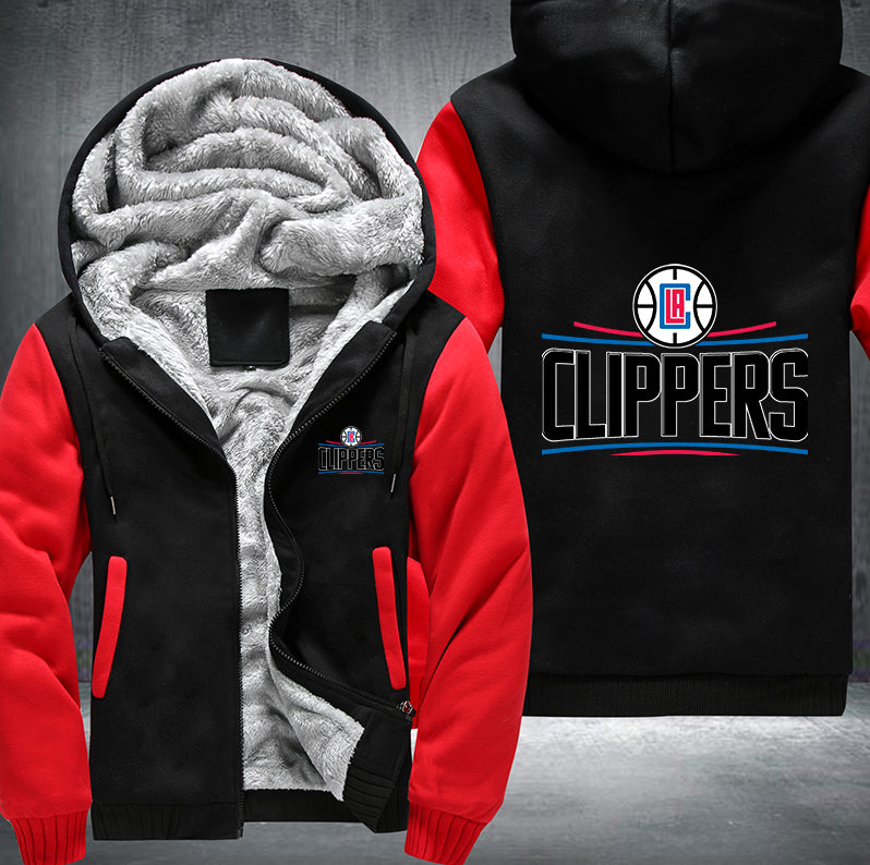 LA Clippers Printing Fleece Hoodies Jacket