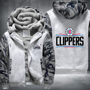 LA Clippers Printing Fleece Hoodies Jacket