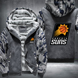 Phoenix Suns Printing Fleece Hoodies Jacket