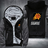 Phoenix Suns Printing Fleece Hoodies Jacket