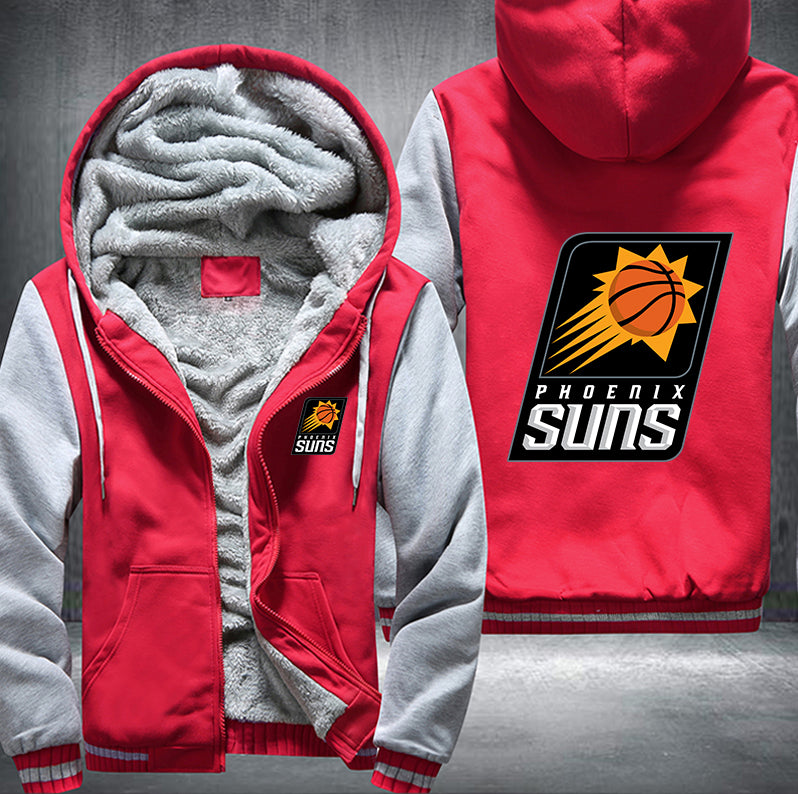 Phoenix Suns Printing Fleece Hoodies Jacket