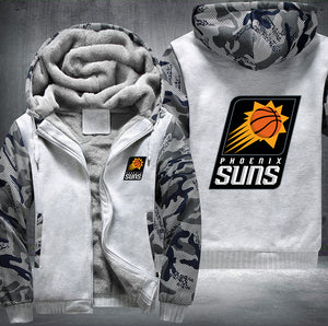 Phoenix Suns Printing Fleece Hoodies Jacket