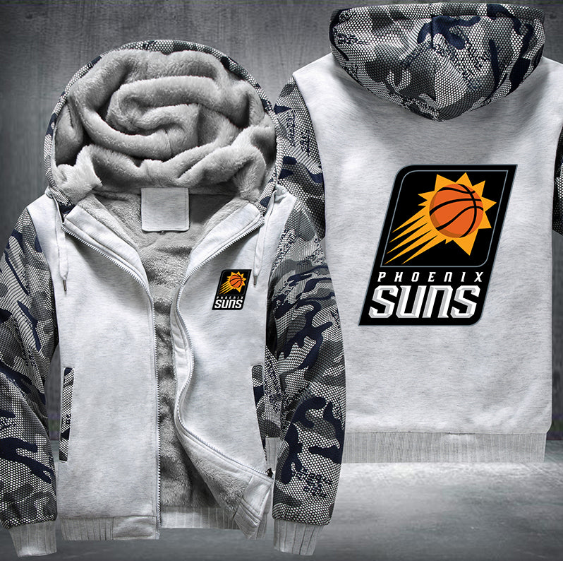 Phoenix Suns Printing Fleece Hoodies Jacket