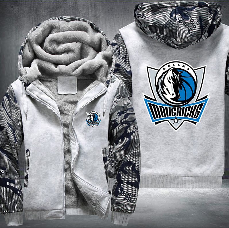 Dallas Mavericks Printing Fleece Hoodies Jacket