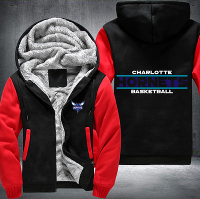 Charlotte Hornets Basketball Printing Fleece Hoodies Jacket