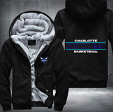 Charlotte Hornets Basketball Printing Fleece Hoodies Jacket