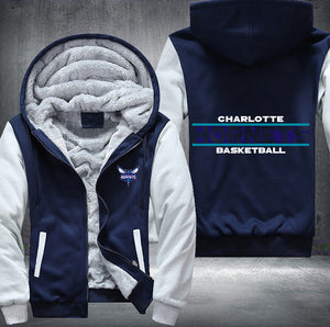 Charlotte Hornets Basketball Printing Fleece Hoodies Jacket