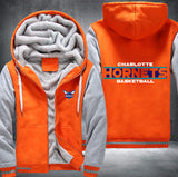 Charlotte Hornets Basketball Printing Fleece Hoodies Jacket