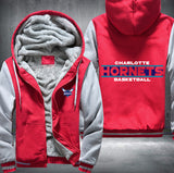 Charlotte Hornets Basketball Printing Fleece Hoodies Jacket