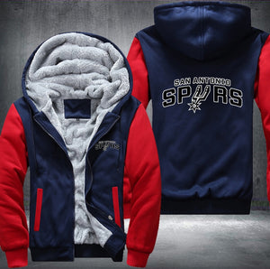 San Antonio Spurs Printing Fleece Hoodies Jacket