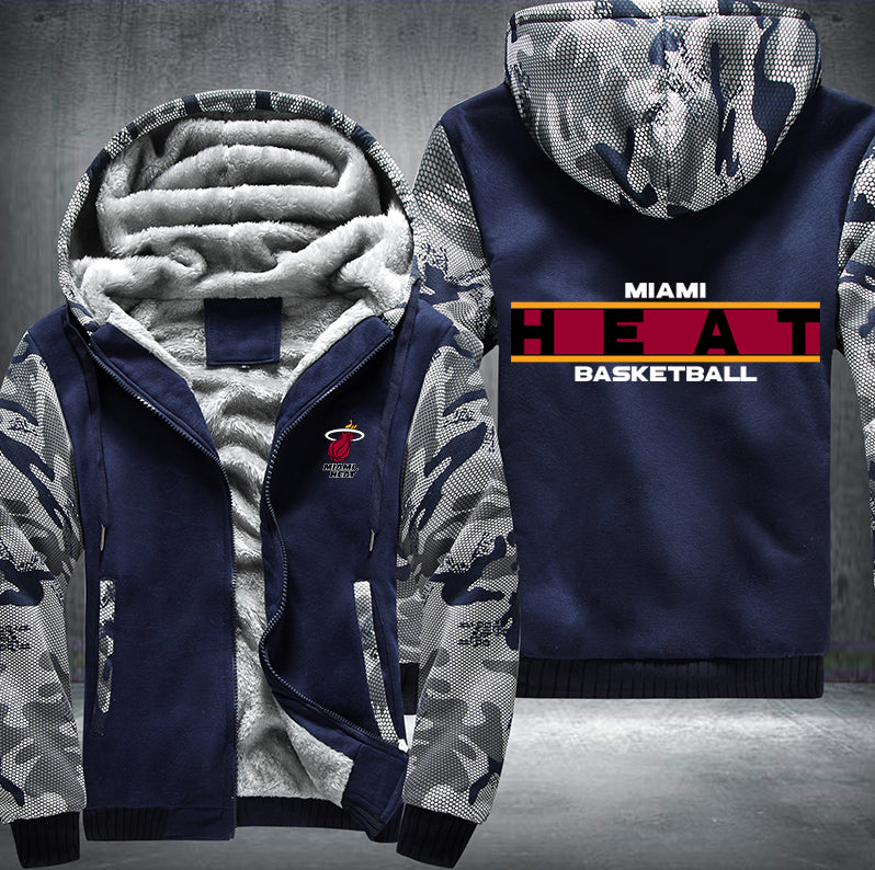 Miami Heat Basketball Printing Fleece Hoodies Jacket