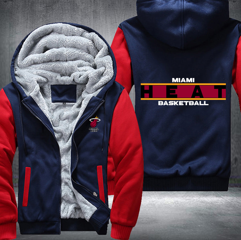 Miami Heat Basketball Printing Fleece Hoodies Jacket