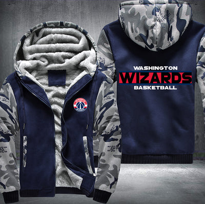 Washington Wizards Basketball Printing Fleece Hoodies Jacket