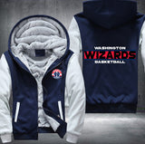 Washington Wizards Basketball Printing Fleece Hoodies Jacket