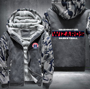 Washington Wizards Basketball Printing Fleece Hoodies Jacket