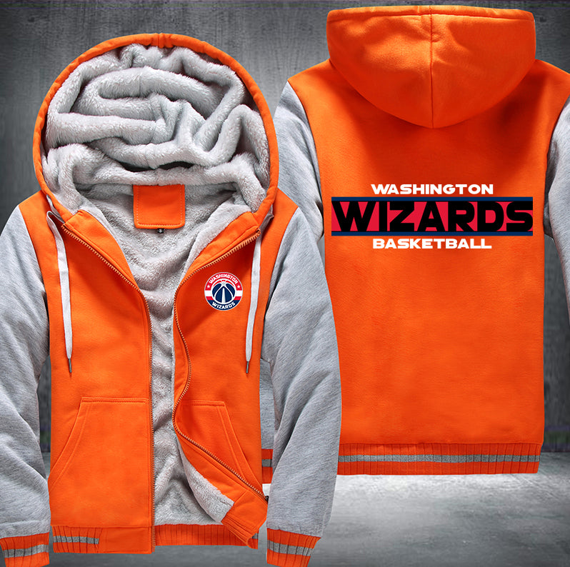 Washington Wizards Basketball Printing Fleece Hoodies Jacket