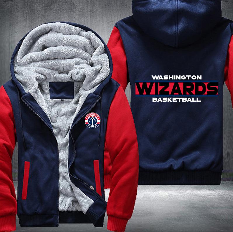 Washington Wizards Basketball Printing Fleece Hoodies Jacket