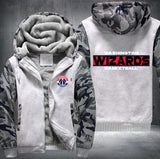 Washington Wizards Basketball Printing Fleece Hoodies Jacket