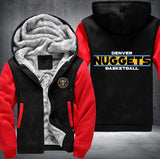 Denver Nuggets Basketball Printing Fleece Hoodies Jacket