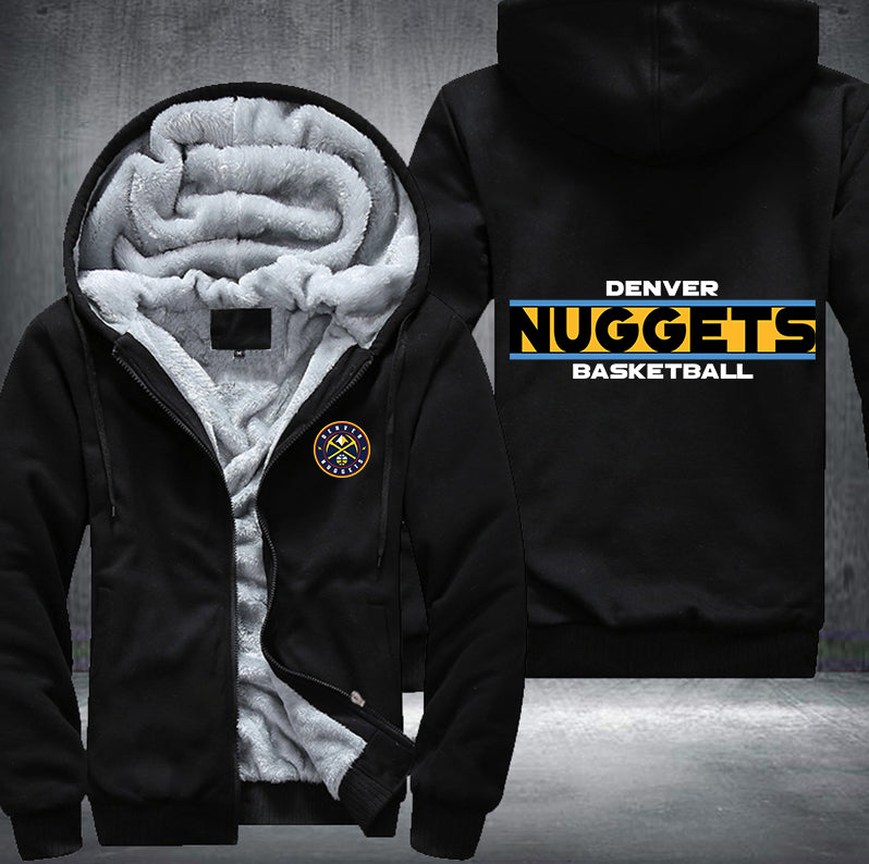 Denver Nuggets Basketball Printing Fleece Hoodies Jacket