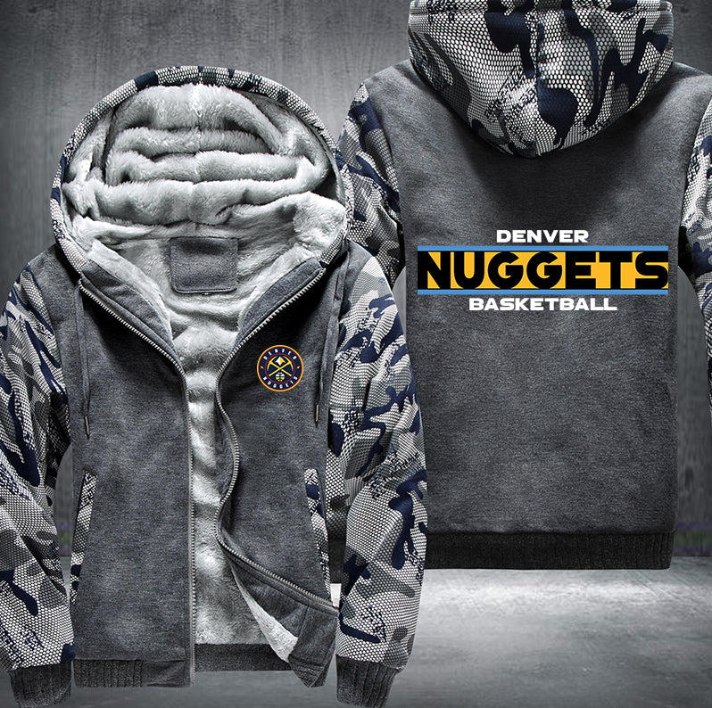 Denver Nuggets Basketball Printing Fleece Hoodies Jacket