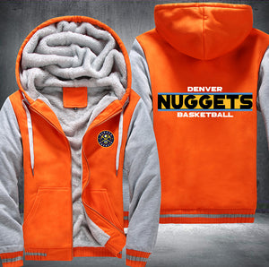 Denver Nuggets Basketball Printing Fleece Hoodies Jacket