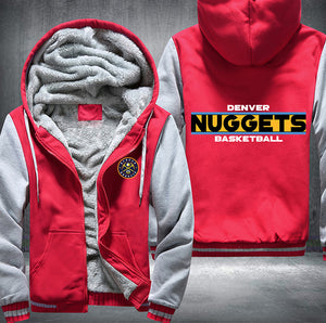 Denver Nuggets Basketball Printing Fleece Hoodies Jacket