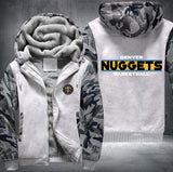 Denver Nuggets Basketball Printing Fleece Hoodies Jacket