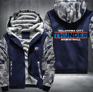 Oklahoma City Thunder Basketball Printing Fleece Hoodies Jacket