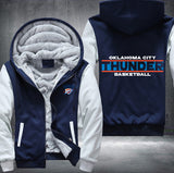 Oklahoma City Thunder Basketball Printing Fleece Hoodies Jacket