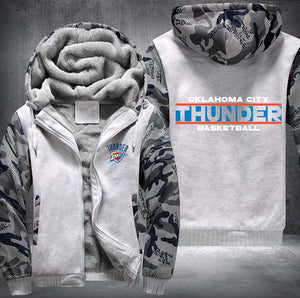 Oklahoma City Thunder Basketball Printing Fleece Hoodies Jacket